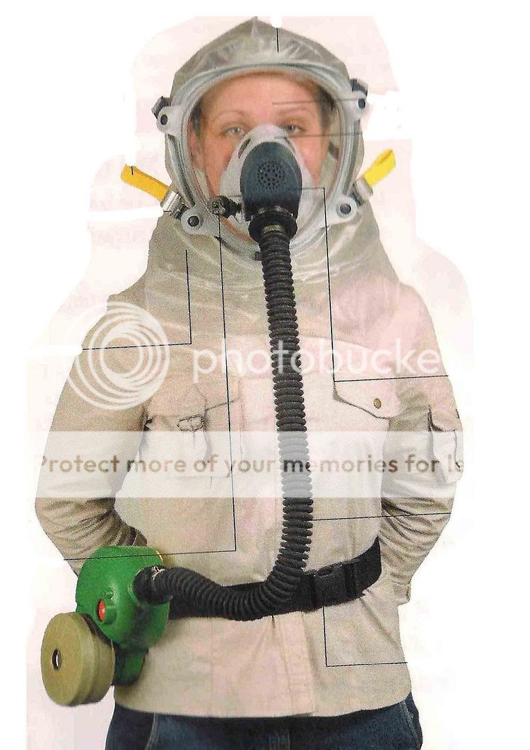 Gas Mask Protective Hood Kit With Blower New Sealed Box 2008 Israel IDF