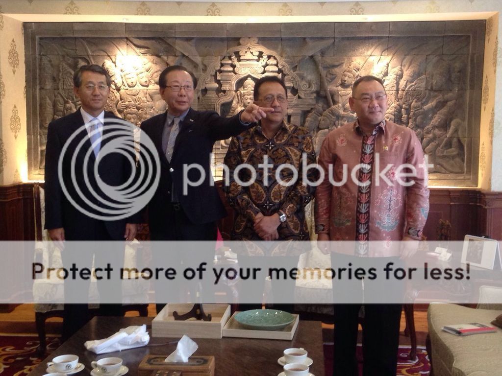 Dari Kiri : Duta Besar Korea Selatan Taiyoung Cho, Chairman KPIC Dr. Ahn Hong Joon, Ketua DPD RI, Wakil Ketua BKSP Haripinto Tanuwidjaya